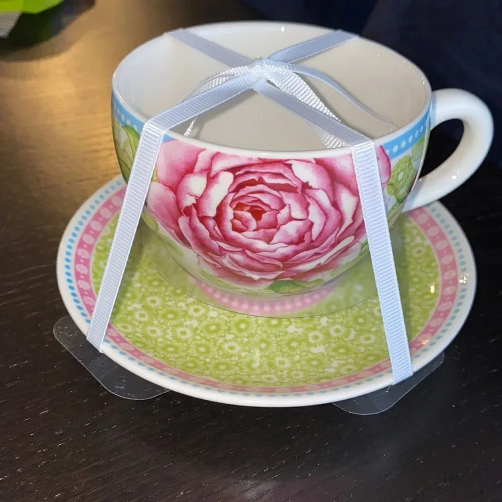 Grace Teaware Fine Porcelain set (cup & saucer)